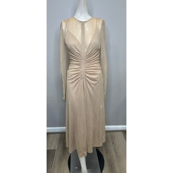 Proenza Schouler Kerstin Ruched Crepe Jersey Midi-Dress US 0 $1590 - Picture 5 of 11